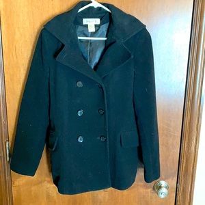 Women’s hooded pea coat